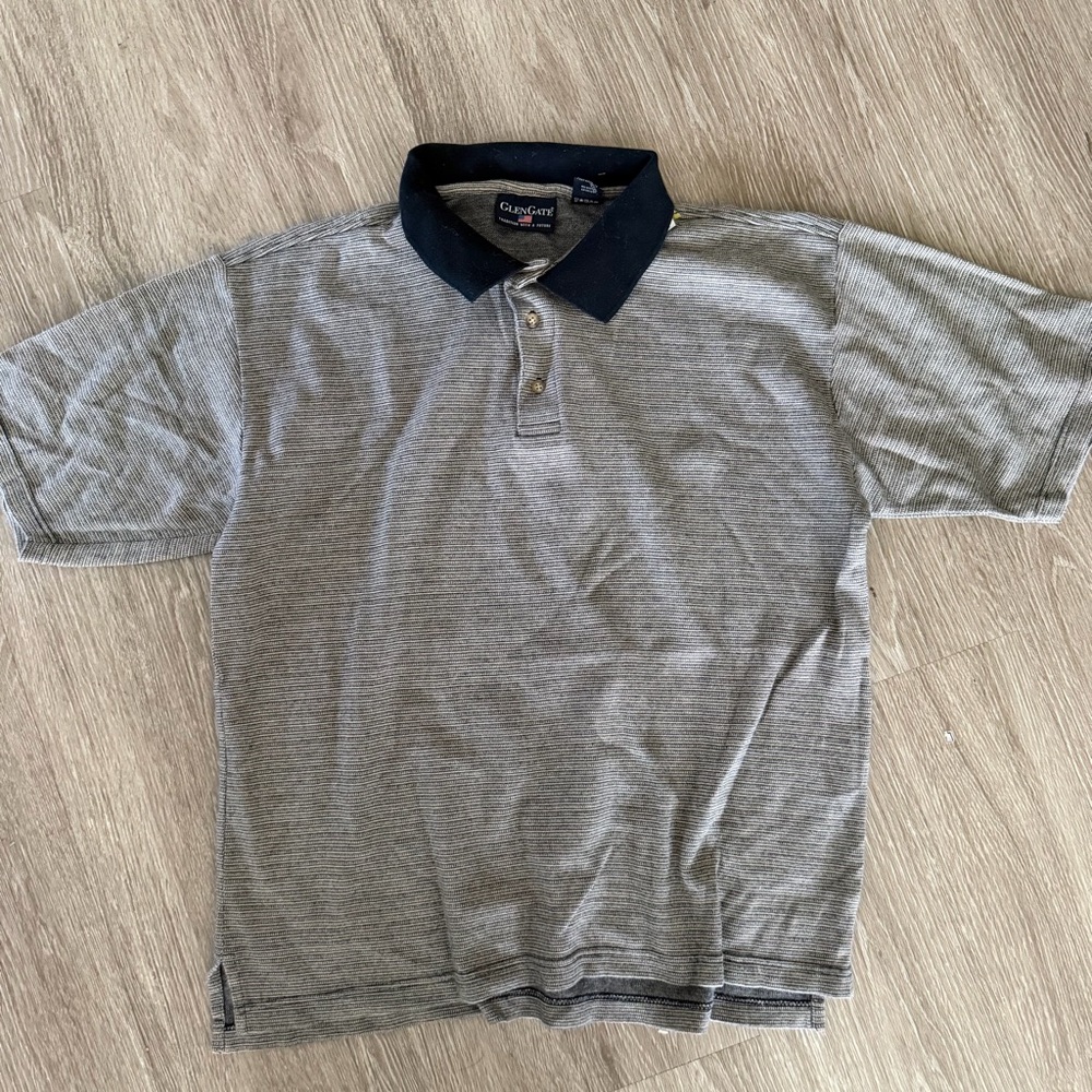 Glen Gate USA golf polo striped sz L